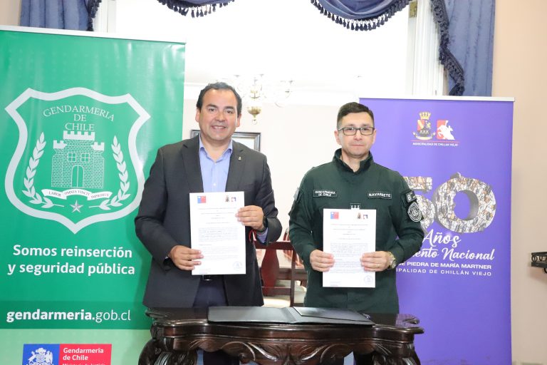 Firman convenio para que personas condenadas cumplan penas realizando servicio comunitario en Chillán Viejo