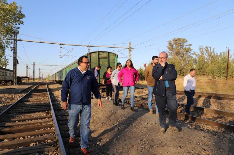 Director nacional de ferrocarriles, alcalde Del Pozo y vecinos de Rucapequén revisaron problemáticas en terreno