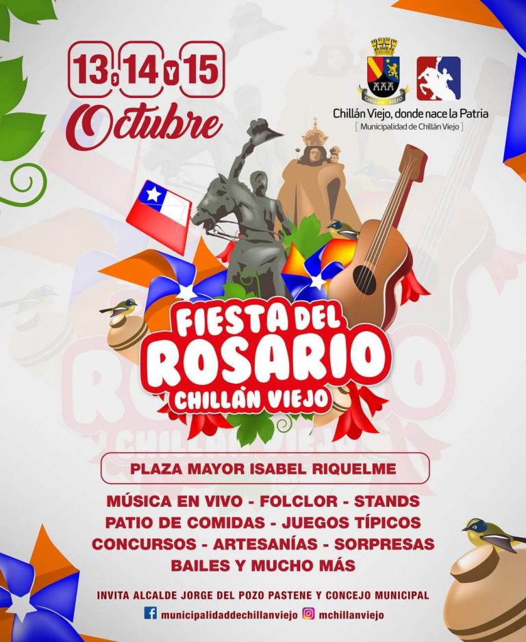 Chillán Viejo retoma la tradicional Fiesta del Rosario este 13, 14 y 15 de octubre