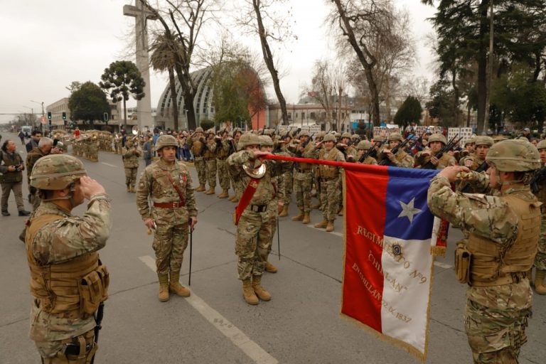 Ceremonia de Juramento a la Bandera Regimiento N°9 Chillán